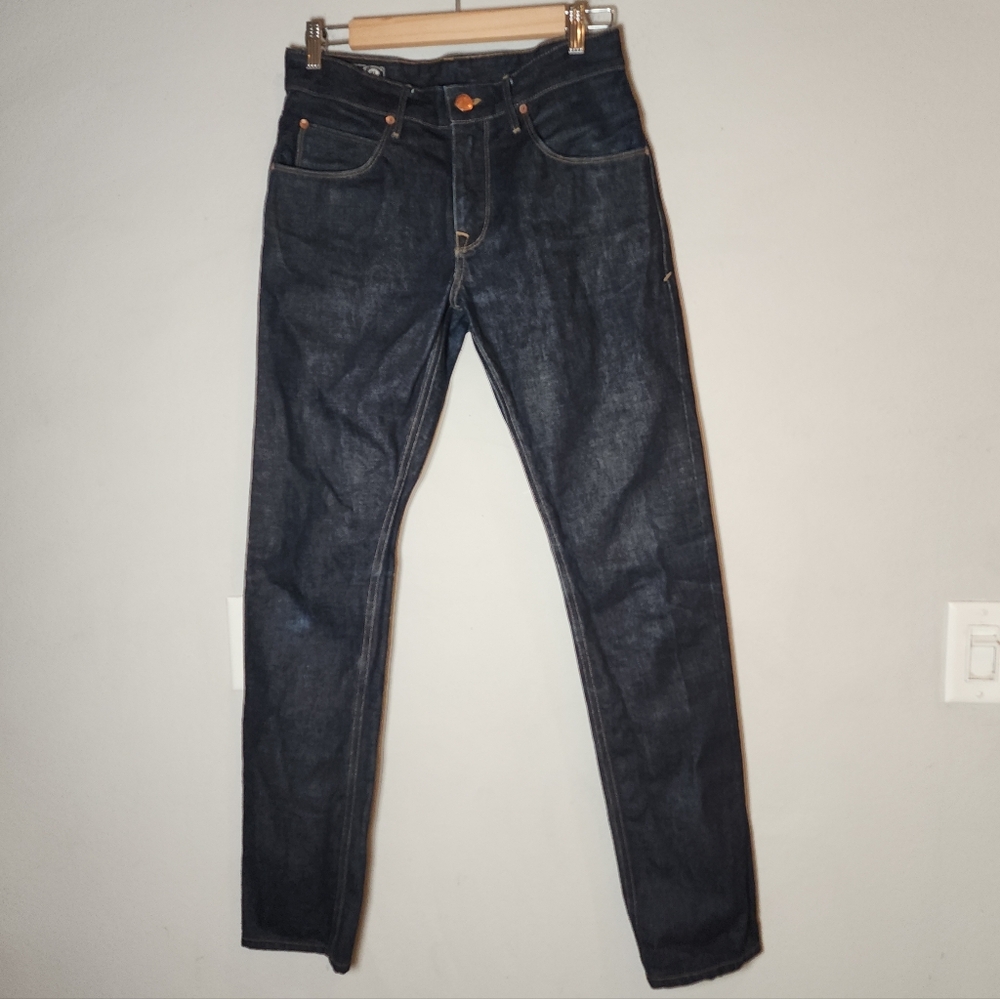 Freenote Avila Selvedge Slim Taper Darkwash Blue Rigid Jeans‎ Size 30